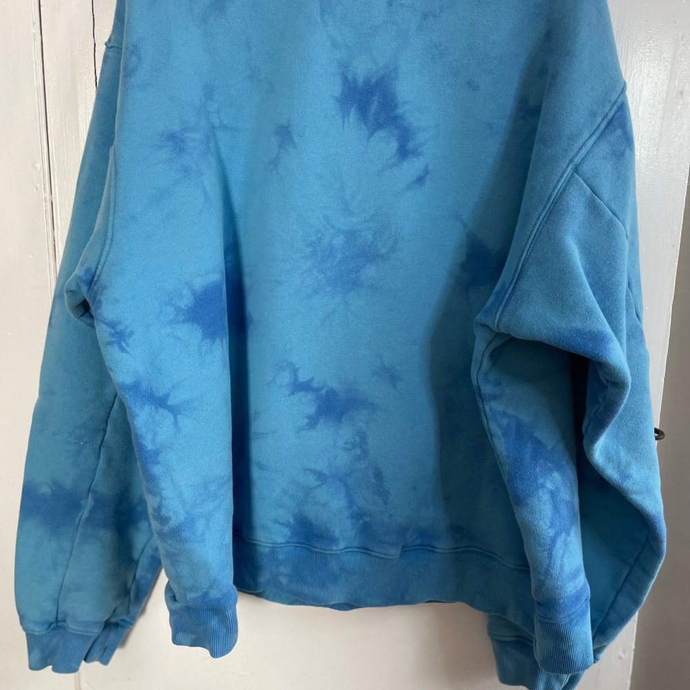 I AM GIA Taja Tie-Dye Blue Crewneck Sweatshirt Size L 100% Cotton - Picture 3 of 5